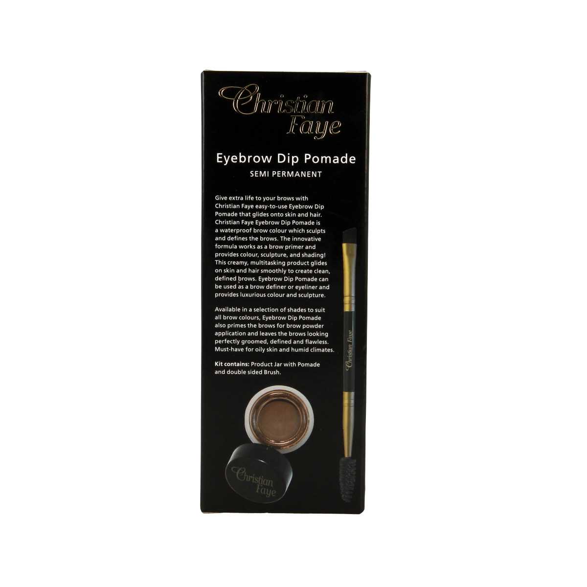 Christian Faye Eyebrow dip pomade dark brown 4.50 Gram