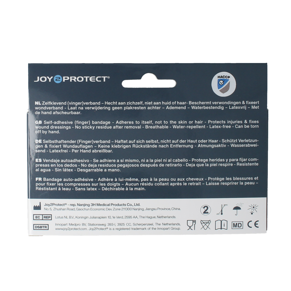 Joy2protect Snelpleisters blauw 2.5cm x 4.5m 2.00 Rol