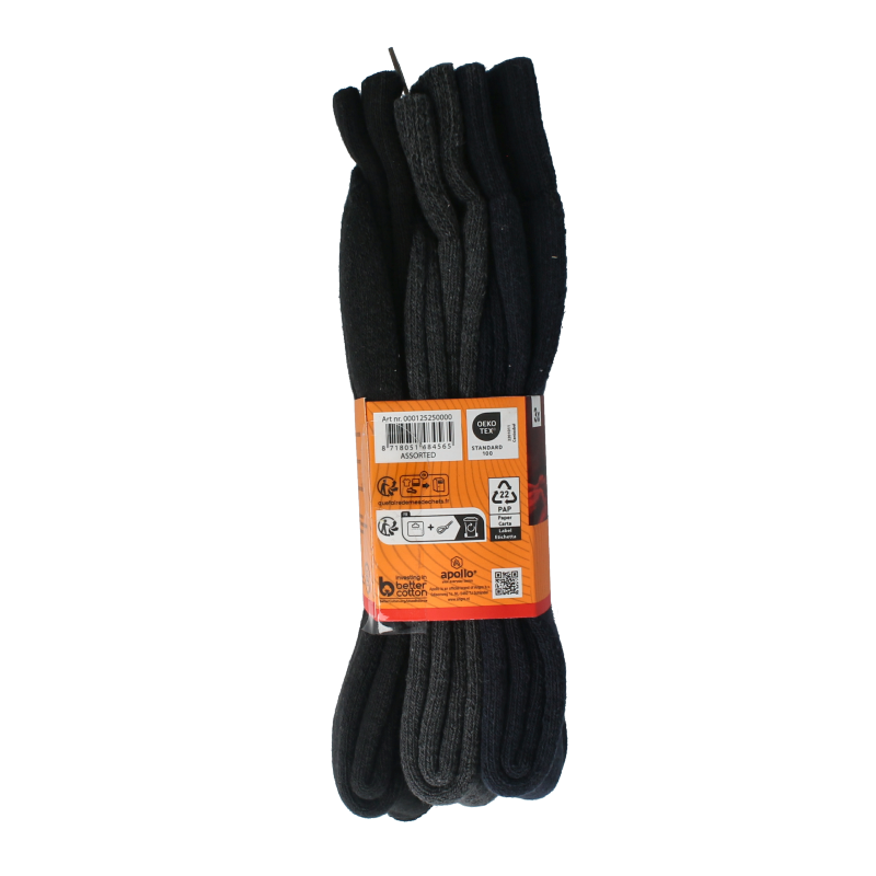 Apollo Thermosok 39-42 assorti donker 3 Paar