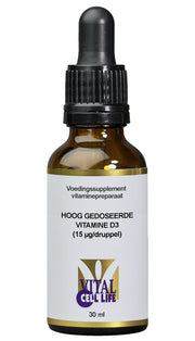 Vital Cell Life Vitamine D3 15mcg druppels 30 Milliliter