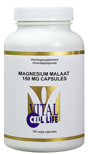 Vital Cell Life Magnesium malaat 150mg capsules 100.00 Vegetarische capsules