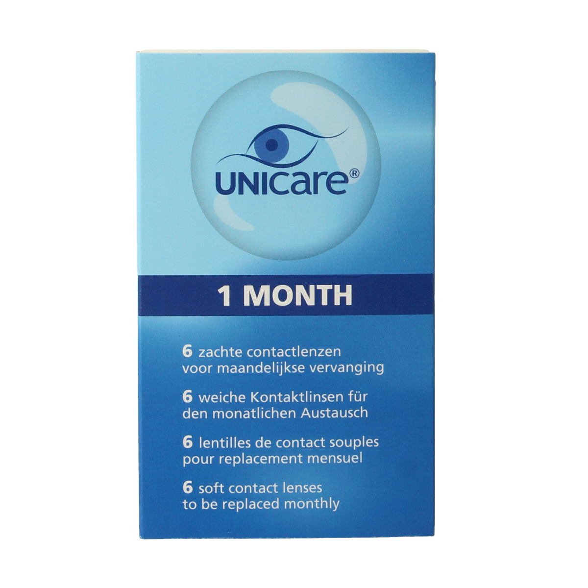 Unicare Maandlenzen +1.25 6.00 Stuks
