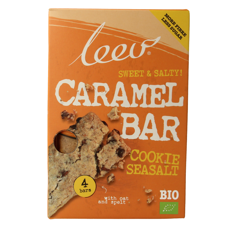 Leev Cookiebar karamel & zeezout bio 140 Gram
