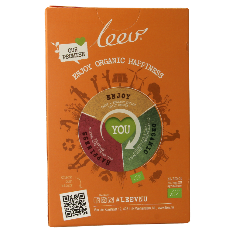 Leev Cookiebar karamel & zeezout bio 140 Gram