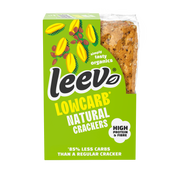 Leev Lowcarb natural crackers 3 x 2 stuks bio 80.00 Gram