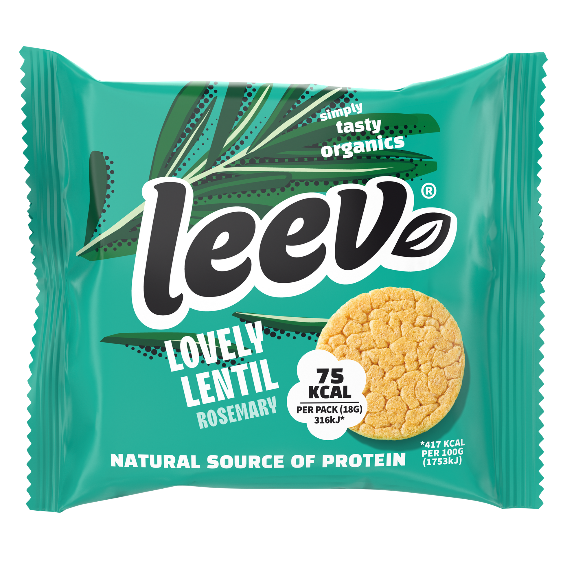 Leev Lovely lentil cakes rosemary bio 18.00 Gram