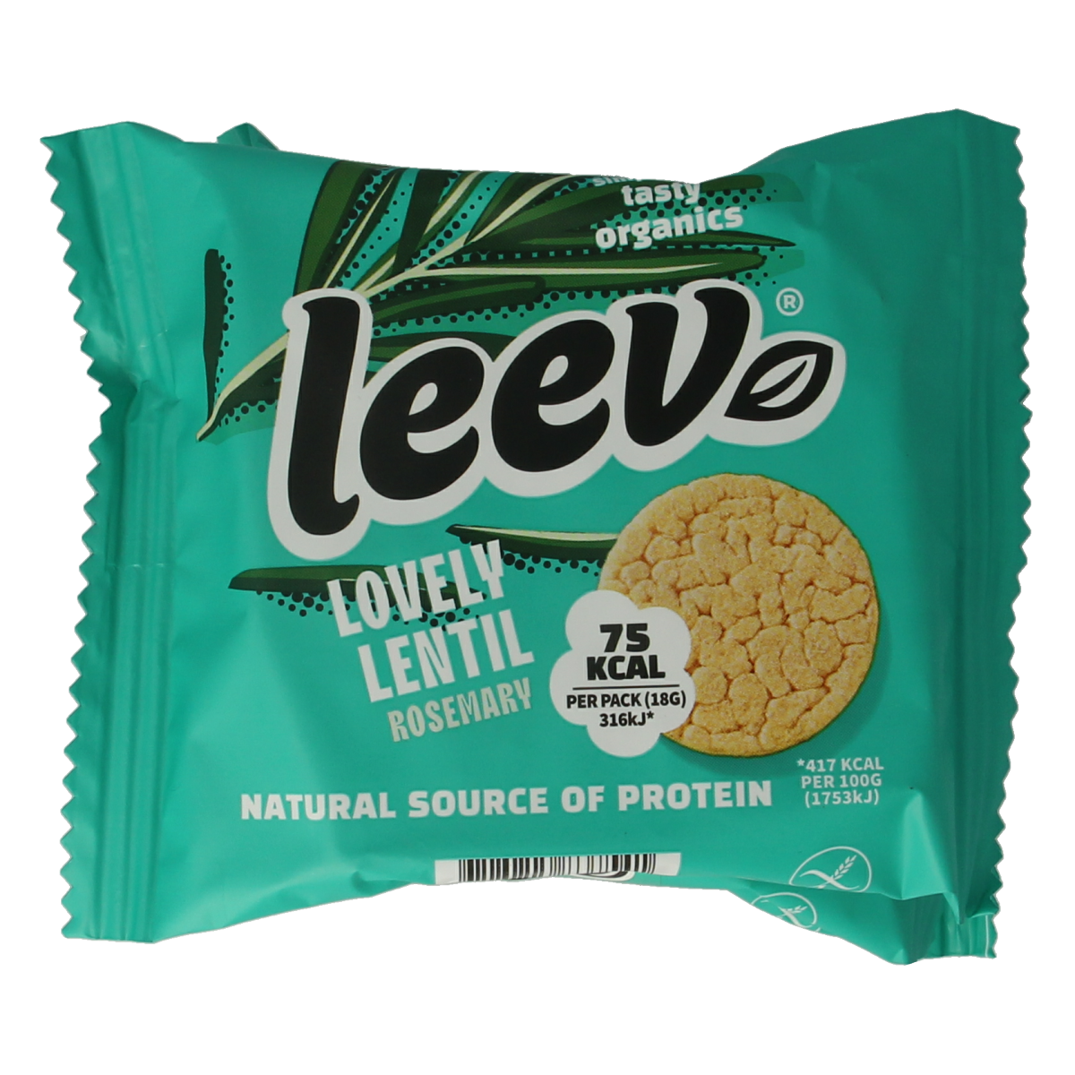 Leev Lovely lentil cakes rosemary bio 54.00 Gram