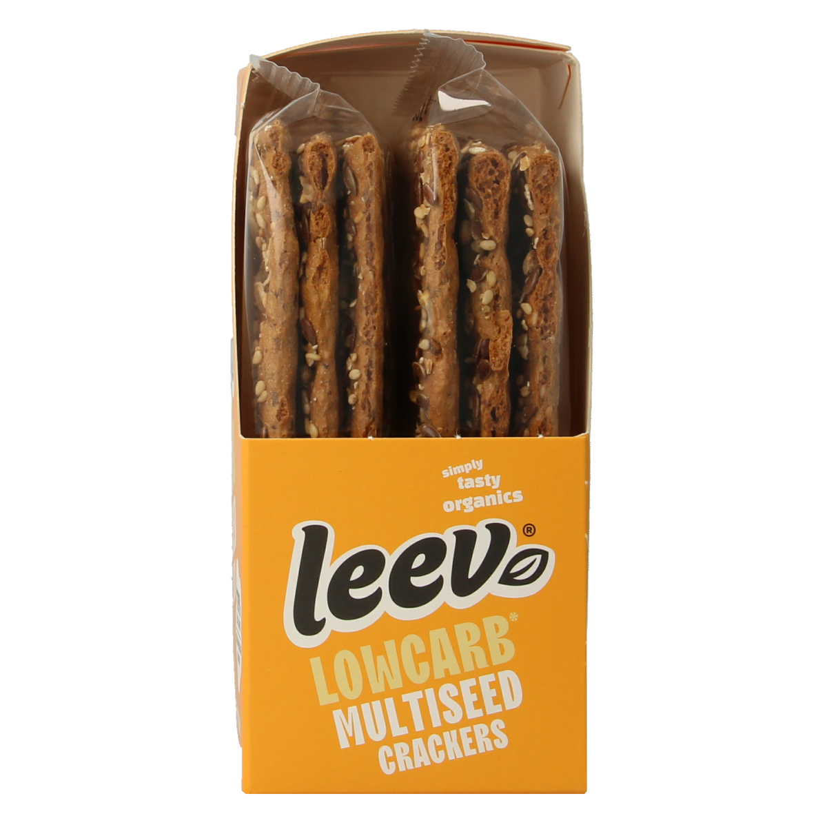 Leev Lowcarb crackers multiseed bio 80.00 Gram