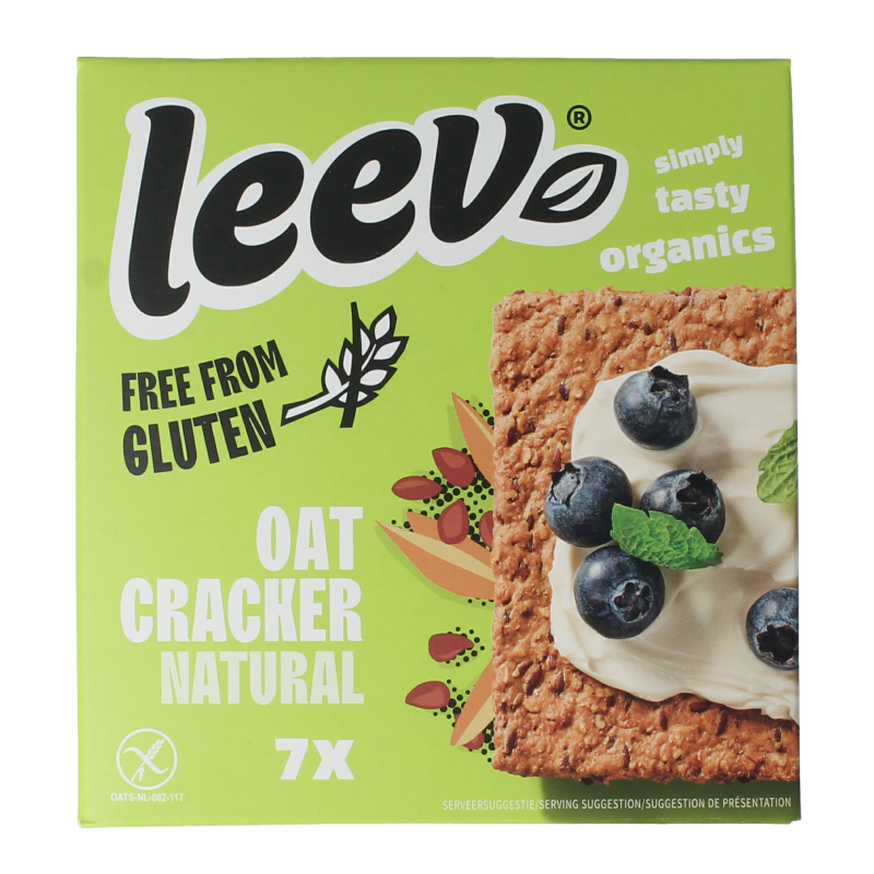 Leev Havercracker naturel free from gluten bio 100 Gram