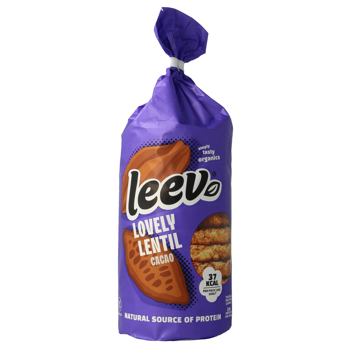 Leev Lovely lentil cakes cacao bio 130.00 Gram
