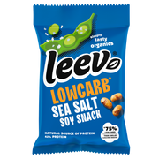 Leev Bio lowcarb snack soyabonen met zeezout 45.00 Gram