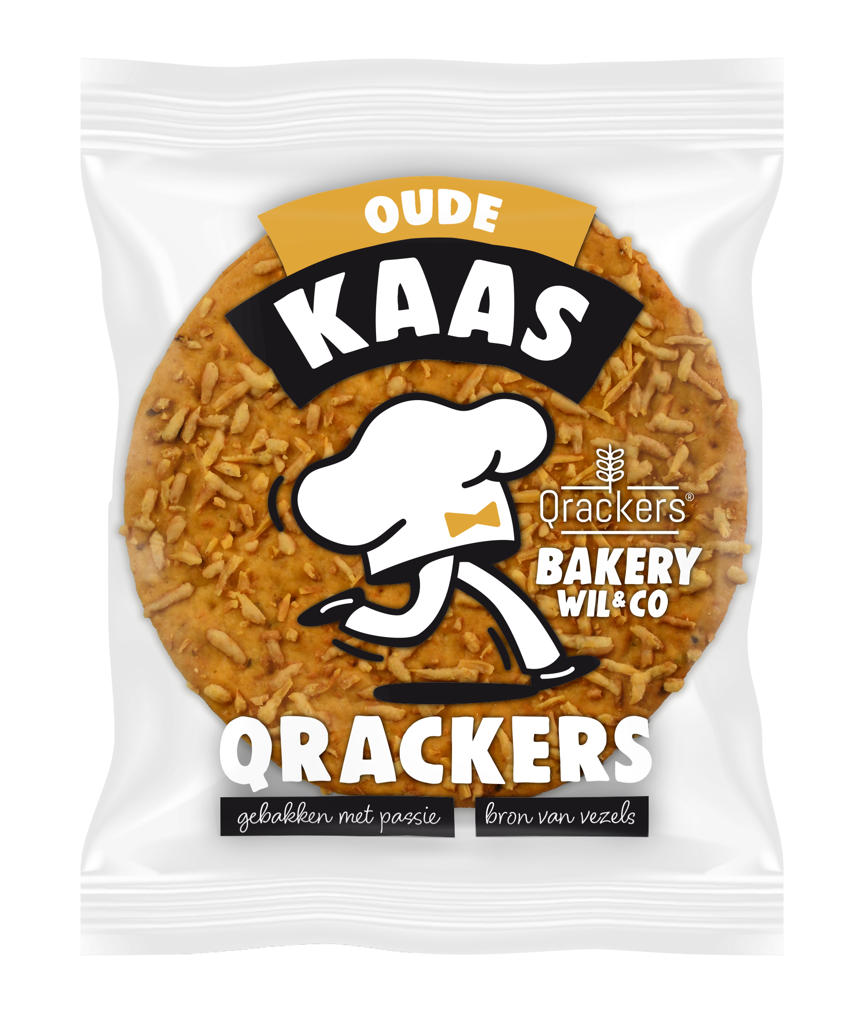 Leev Qrackers oude kaas bio 46.00 Gram