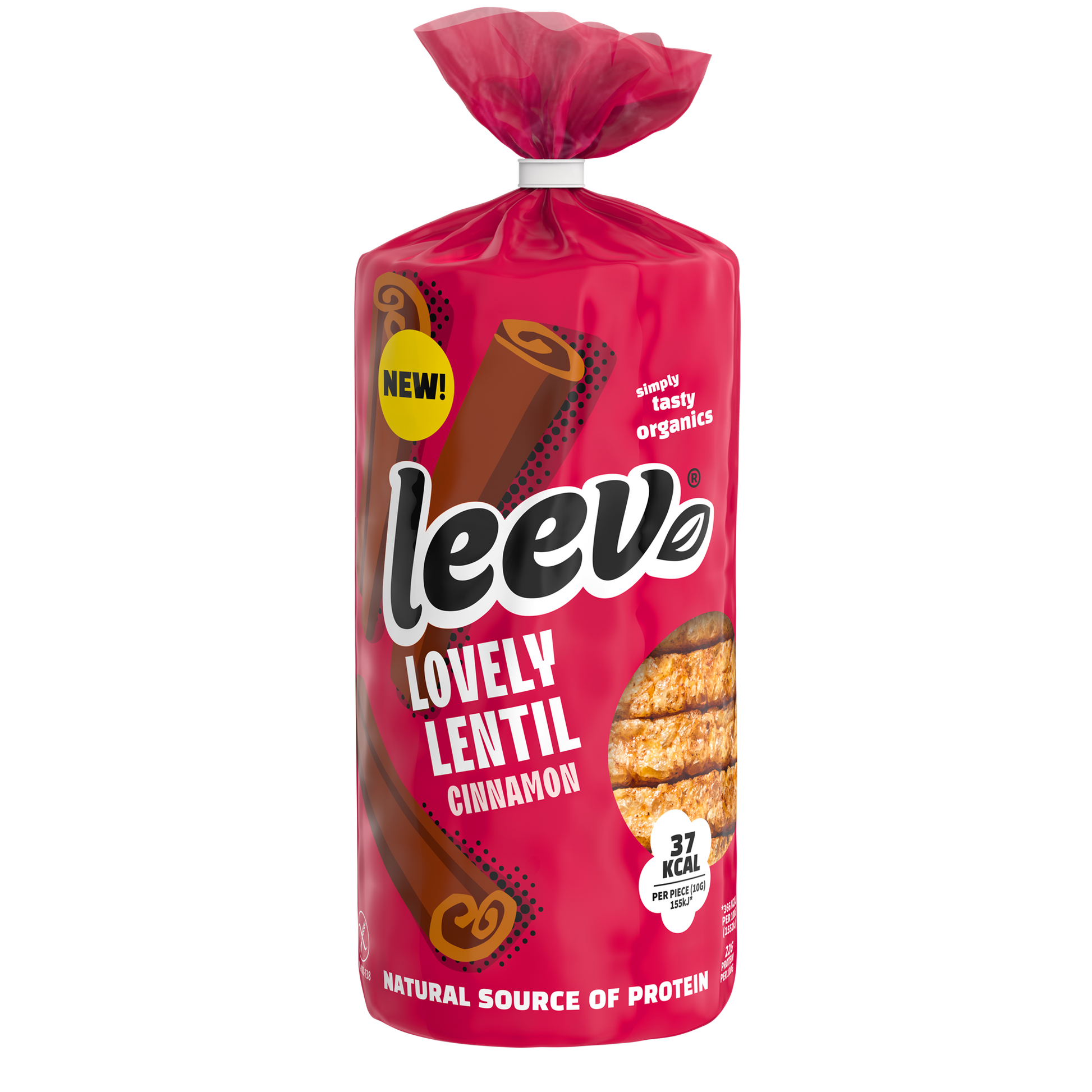 Leev Lovely wafels kaneel bio 130.00 Gram