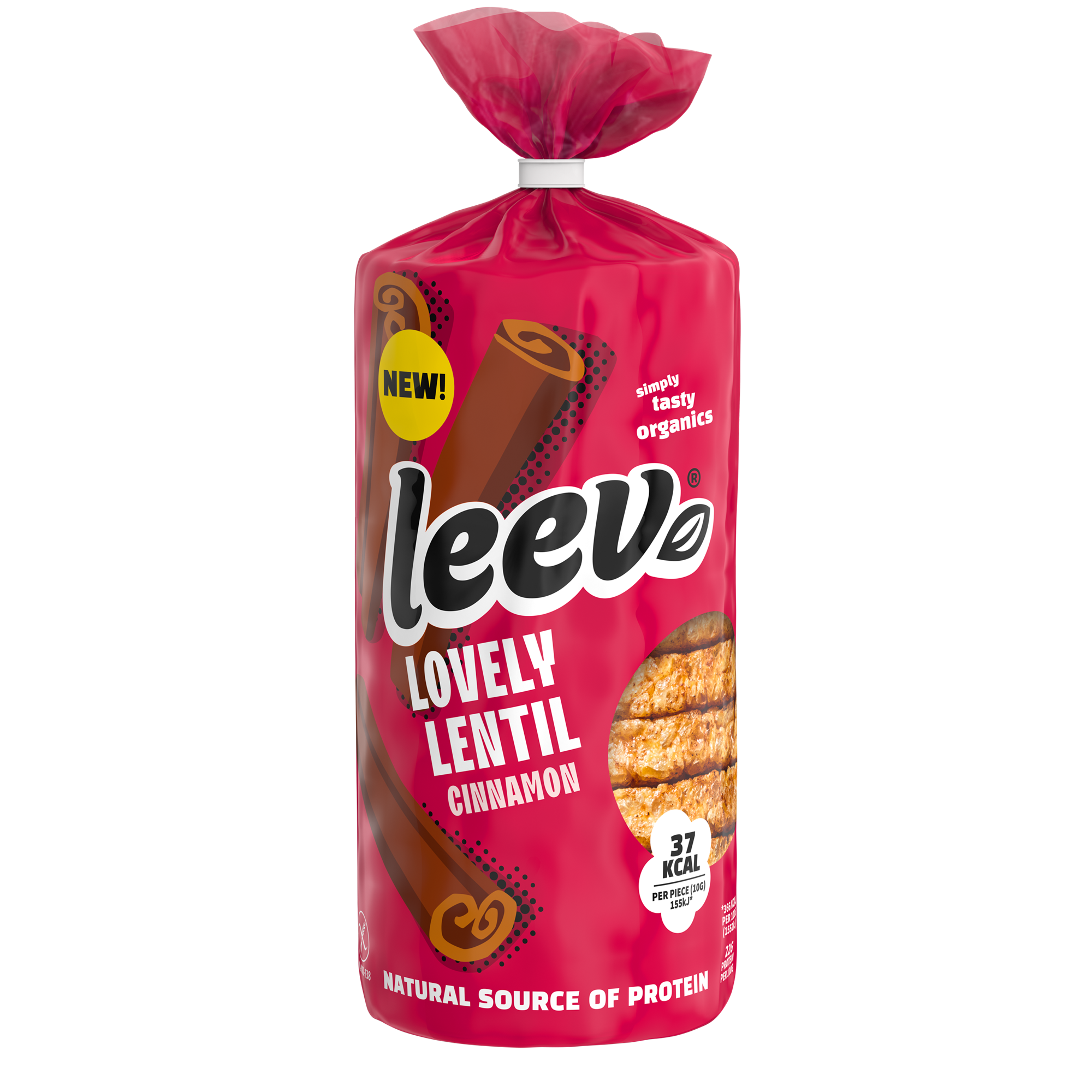 Leev Lovely wafels kaneel bio 130.00 Gram