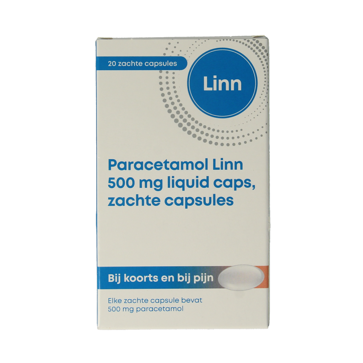 Linn Paracetamol 500mg liquid caps 20.00 Capsules