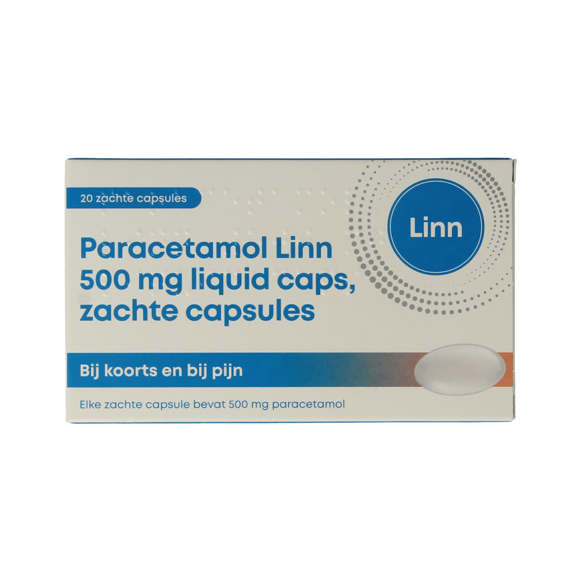 Linn Paracetamol 500mg liquid caps 20.00 Capsules