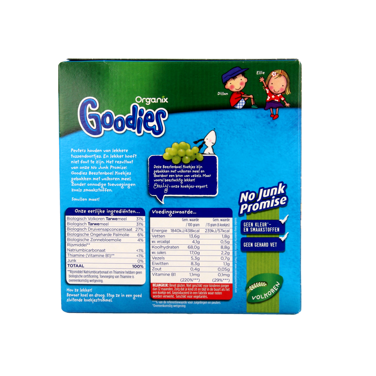 Organix Goodies Boerderijdieren koekjes 1+jr bio 100.00 Gram