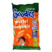 Organix Goodies Mais knabbels met wortel 10+M bio 60.00 Gram