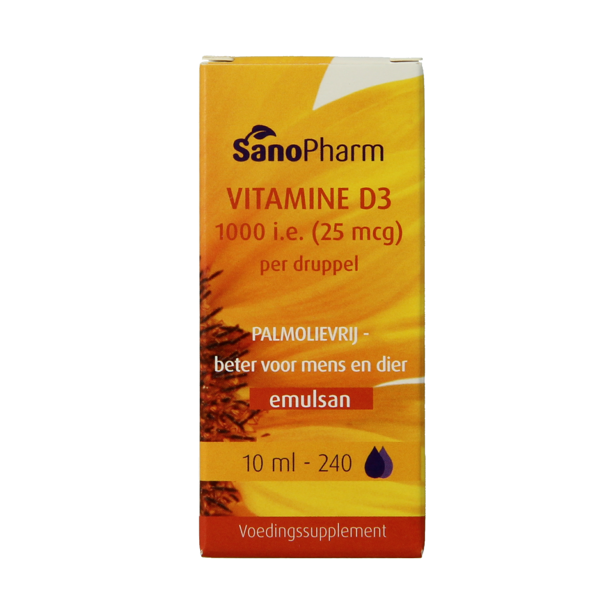 SanoPharm Vitamine D3 1000IE Emulsan 10.00 Milliliter