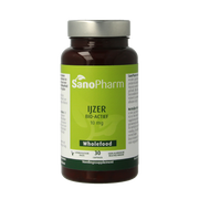 SanoPharm IJzer 10mg wholefood 30.00 Capsules