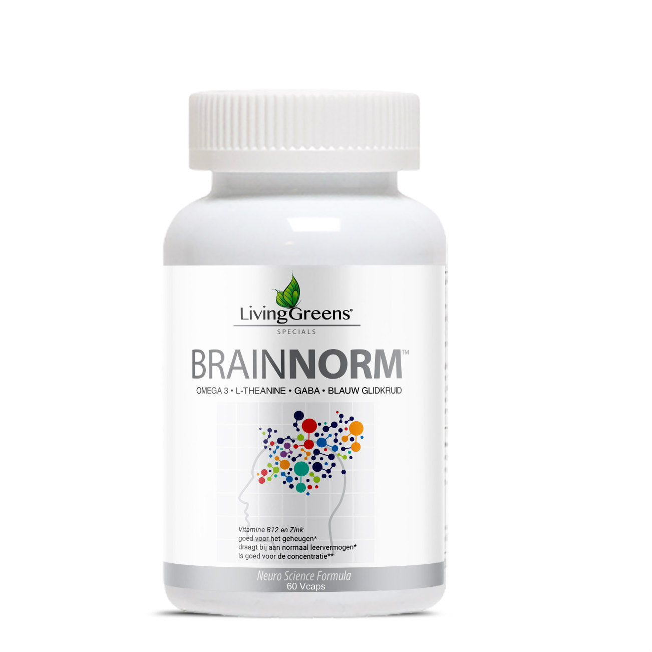 Livinggreens Brainnorm 60.00 Vegetarische capsules