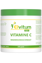 Elvitum  Vitamine C poeder magnesiumascorbaat 250.00 Gram