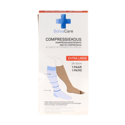 Solvacare Compressiekous beige XL 29 - 33 cm 1.00 Paar