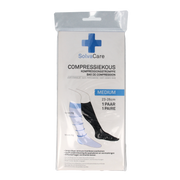 Solvacare Compressiekous zwart M 23 - 26 cm 1.00 Paar
