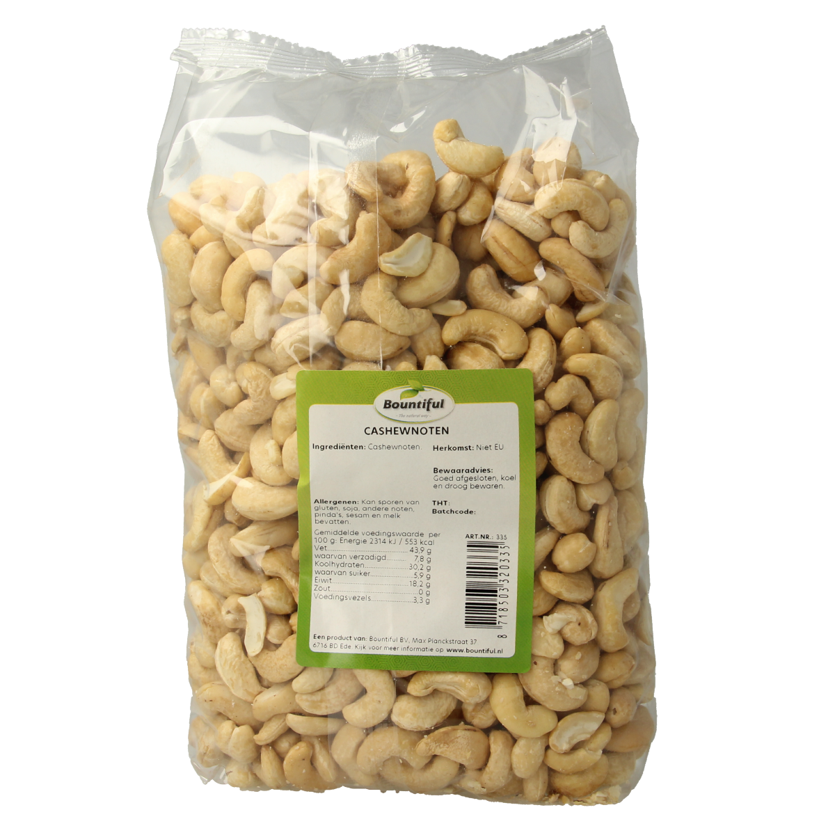 Bountiful Cashewnoten 1000.00 Gram