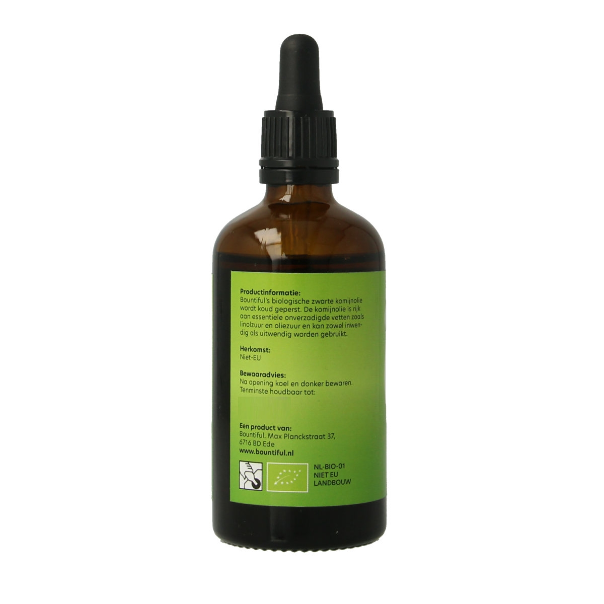 Bountiful Komijnolie zwart bio 100.00 Milliliter
