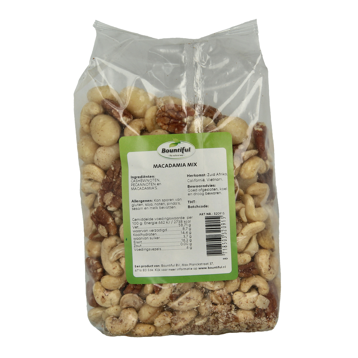 Bountiful Macadamia mix 500.00 Gram