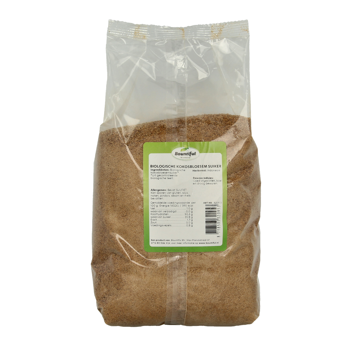 Bountiful Kokosbloesem suiker bio 1.00 Kilogram