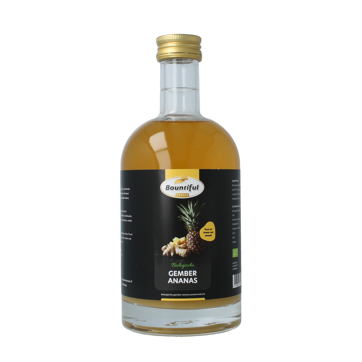 Bountiful select Gember sap ananas bio 500.00 Milliliter
