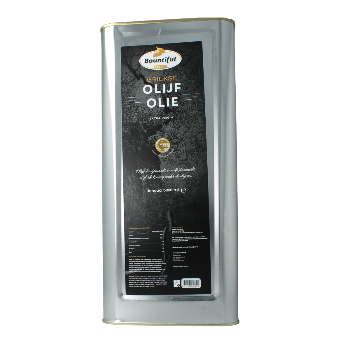 Bountiful Griekse olijfolie select blik 5.00 Liter