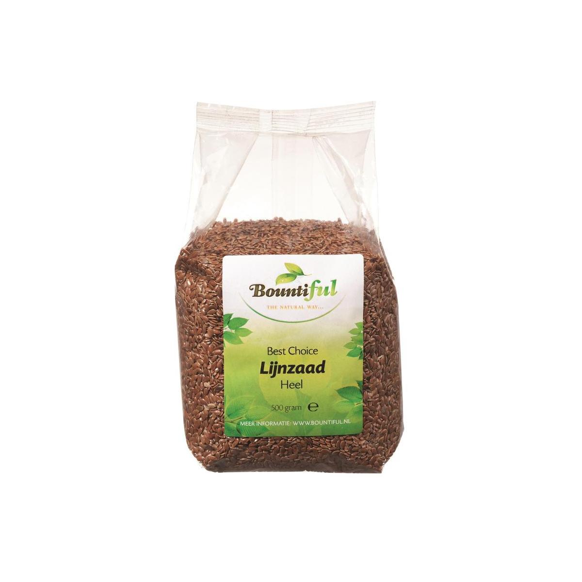 Bountiful Lijnzaad heel 500.00 Gram