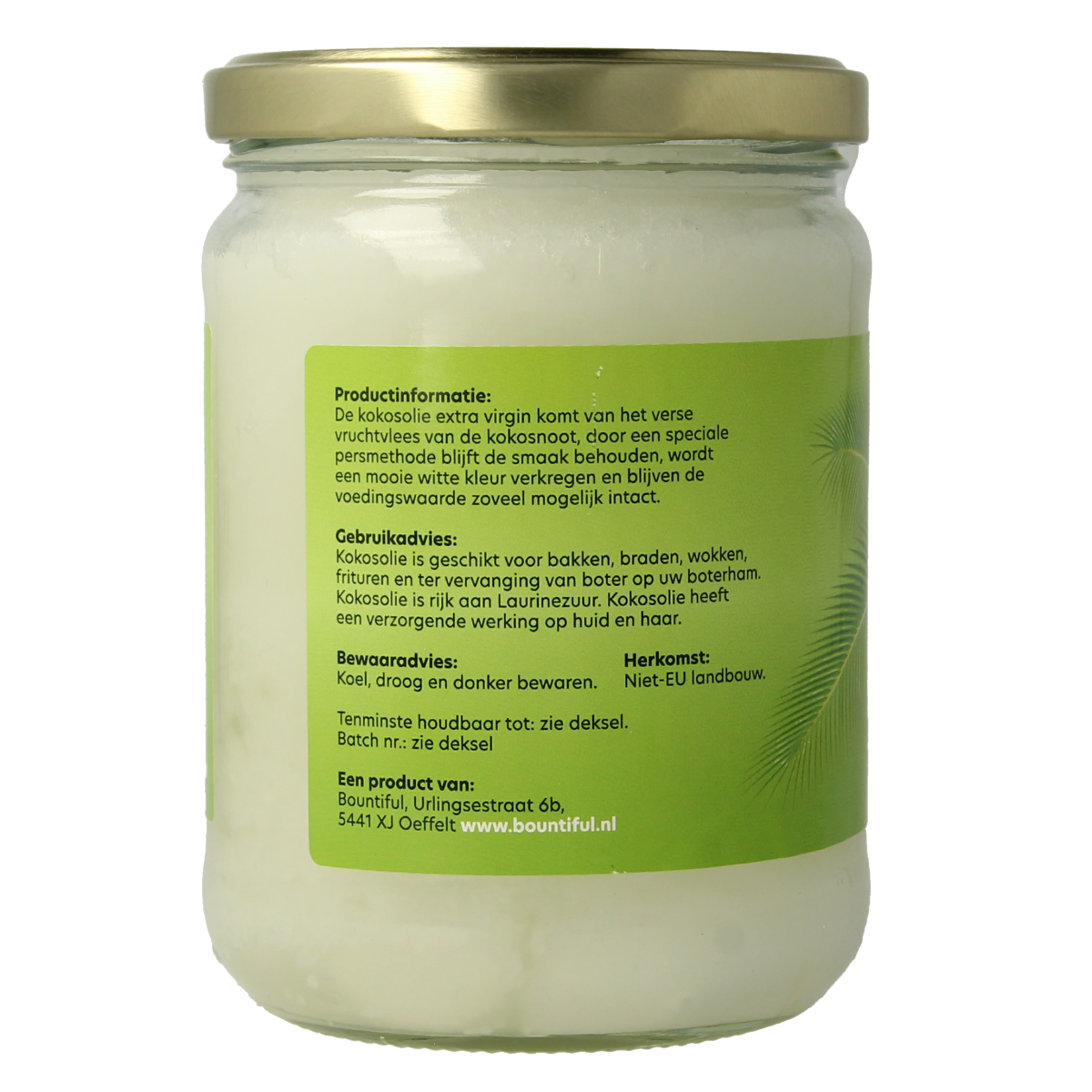 Bountiful Kokosolie extra virgin bio 500.00 Milliliter