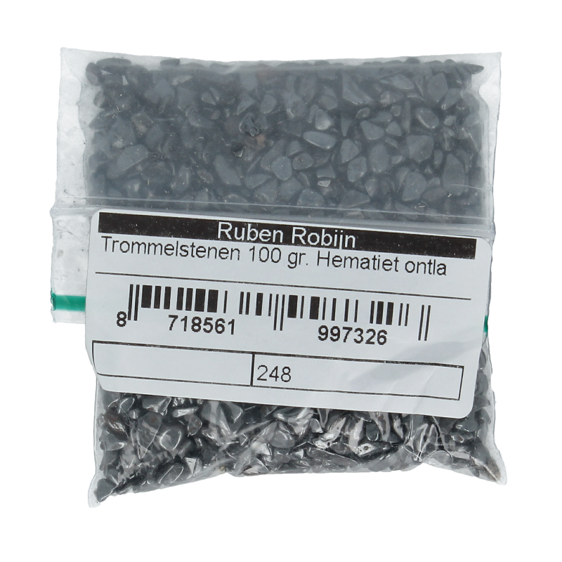 Ruben Robijn Trommelstenen hematiet ontladingmix  maat 0 100 Gram