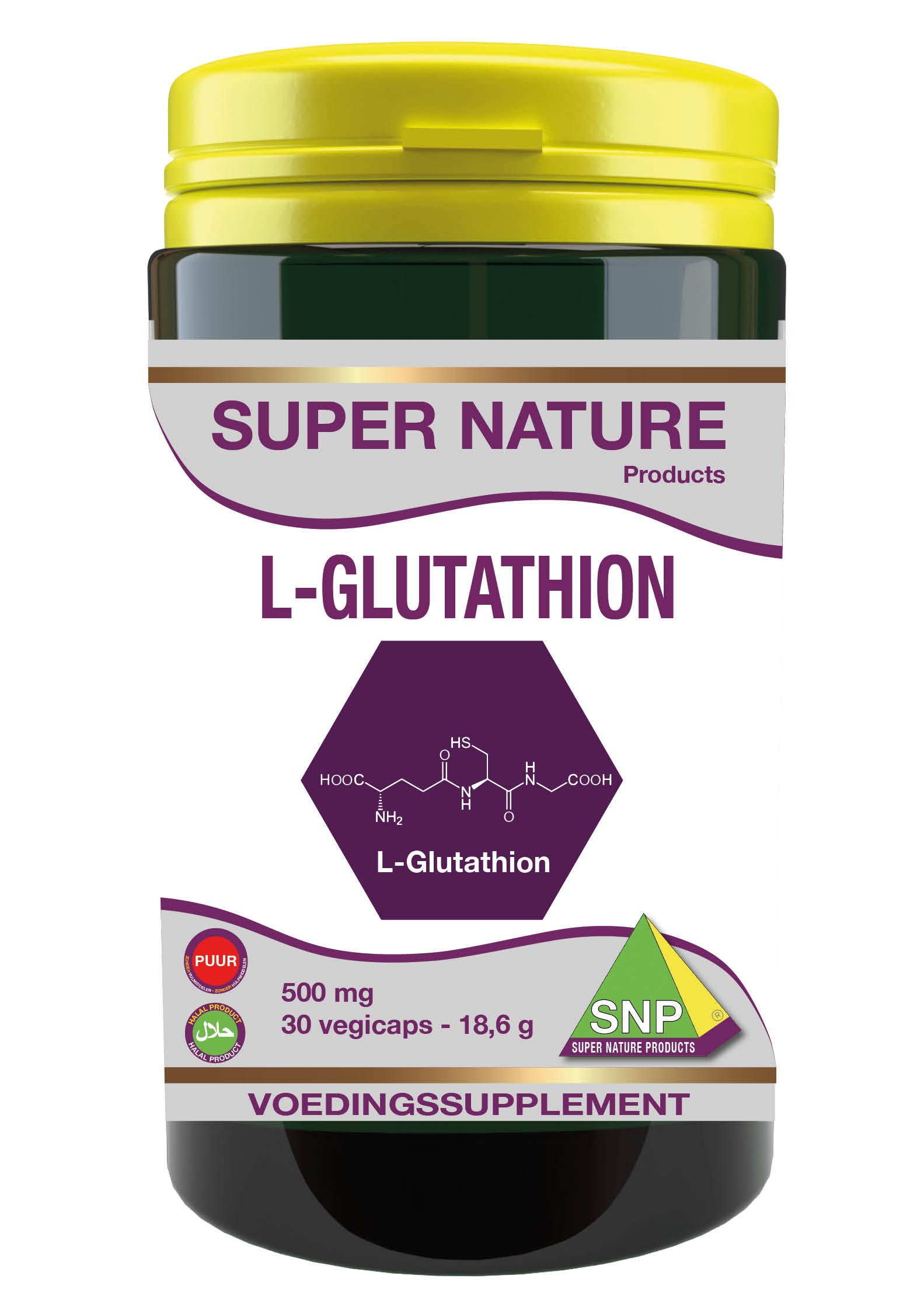 SNP L-Glutathion 500mg puur 30.00 Capsules