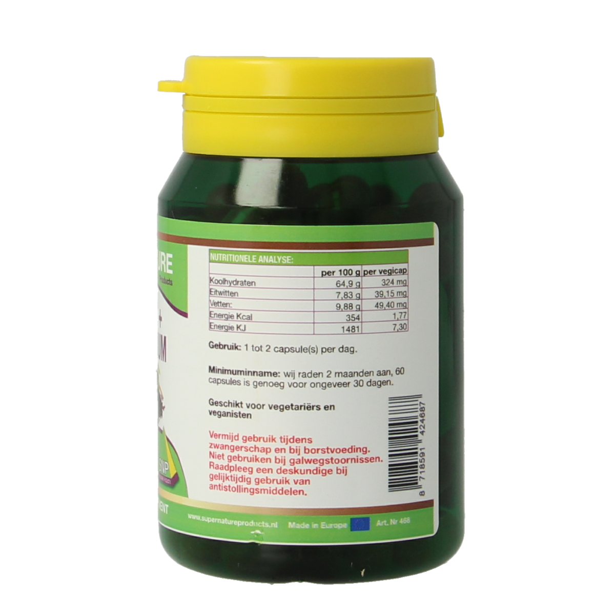 SNP Curcuma & piper nigrum 510mg puur 60 Vegetarische capsules