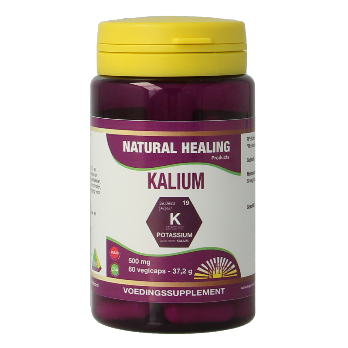 NHP Kalium 500mg 60.00 Vegetarische capsules