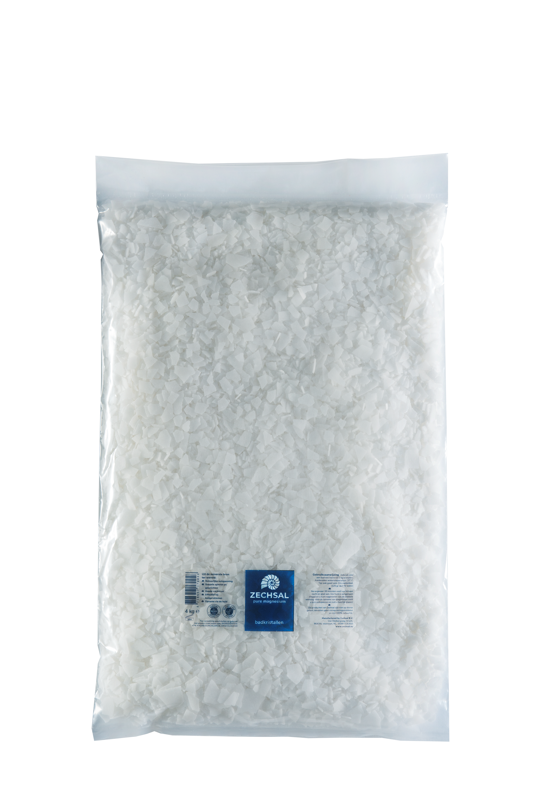 Zechsal Magnesium badzout deluxe navul 4 Kilogram
