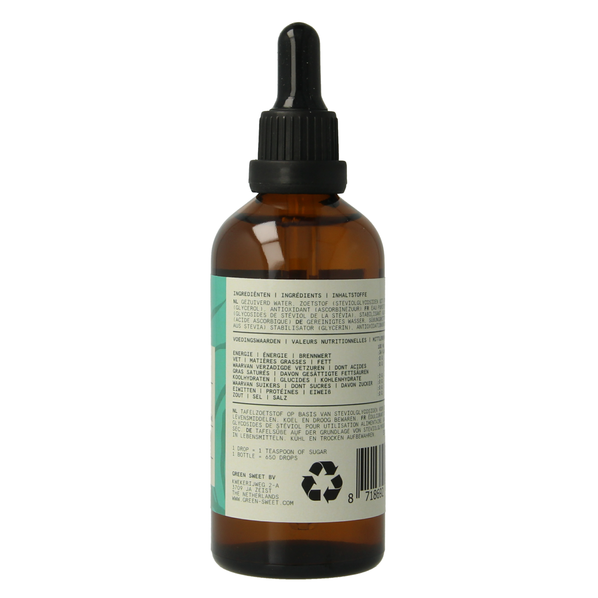 Green Sweet Vloeibare stevia naturel 100.00 Milliliter