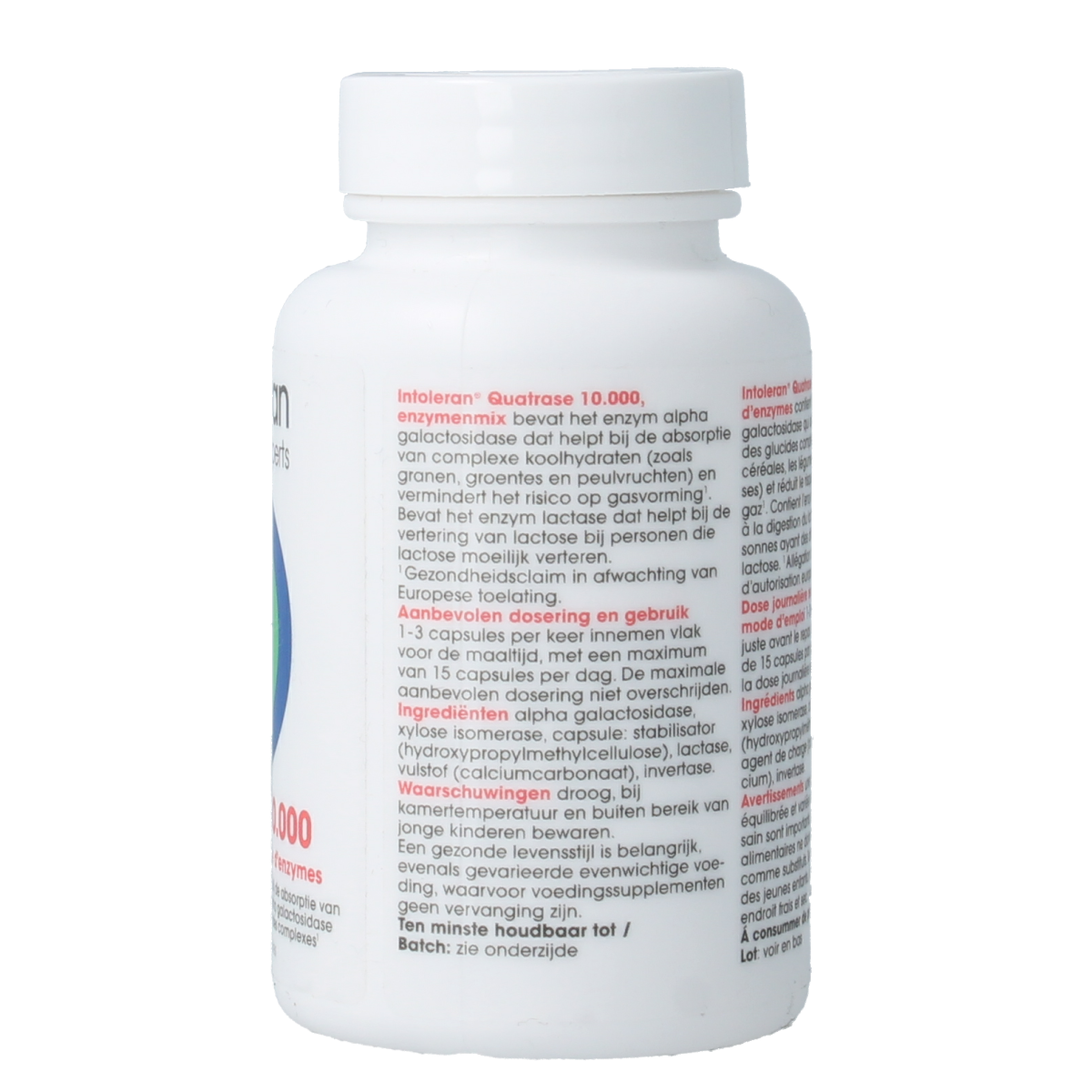 Intoleran Quatrase 10.000 108.00 Vegetarische capsules