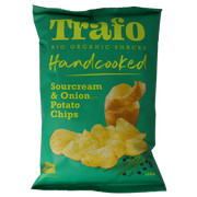 Trafo Chips handcooked sour cream & onion bio 125 Gram