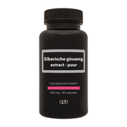 APB Holland Siberische ginseng extract puur forte 500mg 60.00 Vegetarische capsules