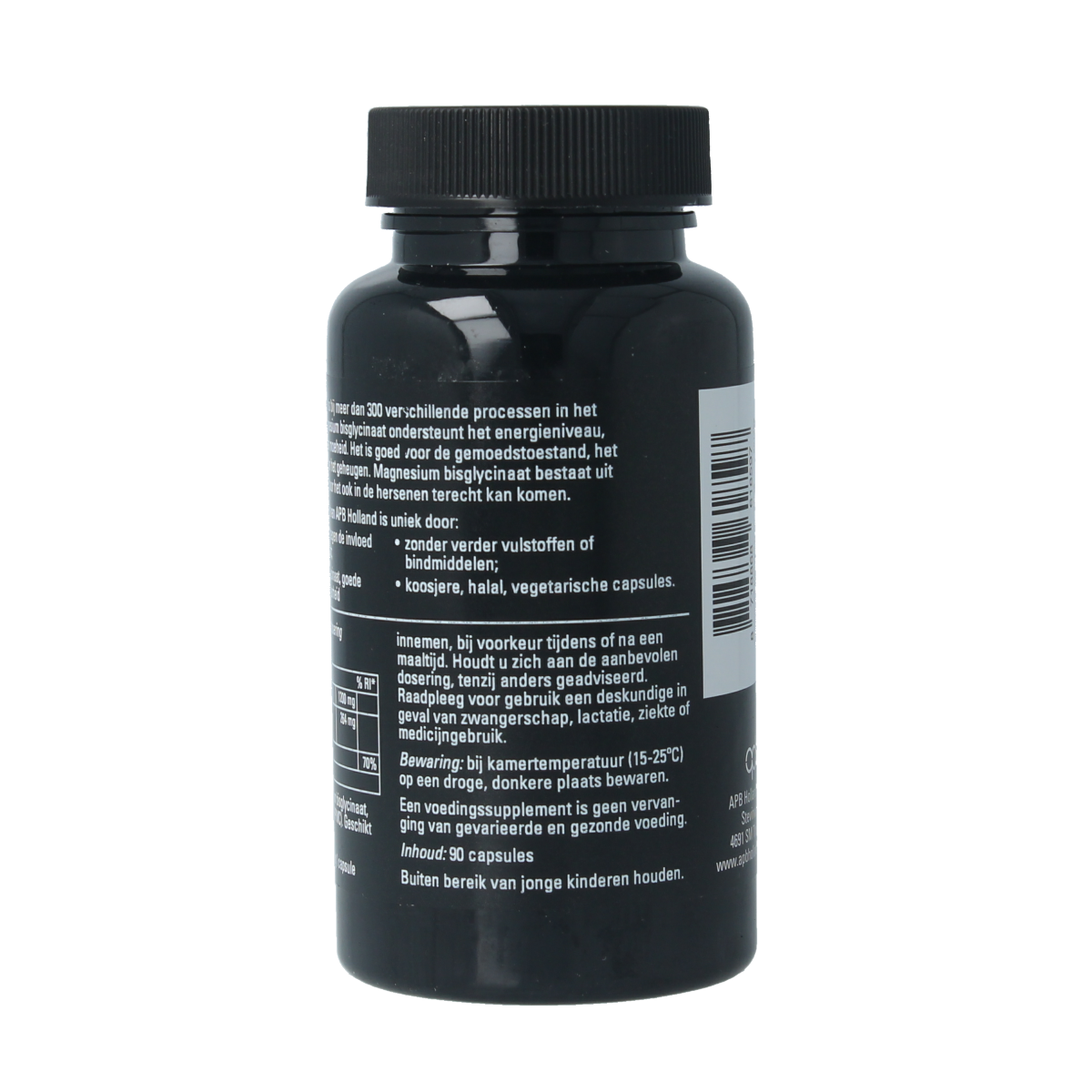 APB Holland Magnesium bisglycinaat puur 600mg 90.00 Capsules
