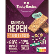 TastyBasics Crunchy less carb repen noten & zaden 138.00 Gram