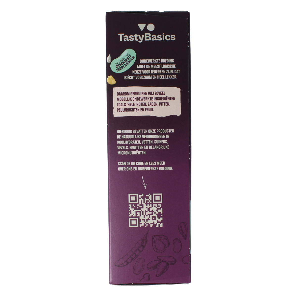 TastyBasics Less carb-high protein granola noten & pitten 350.00 Gram