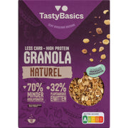 TastyBasics Less carb-high protein granola naturel 350.00 Gram