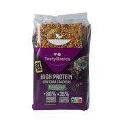 TastyBasics Less carb-high protein crackers maanzaad 200.00 Gram